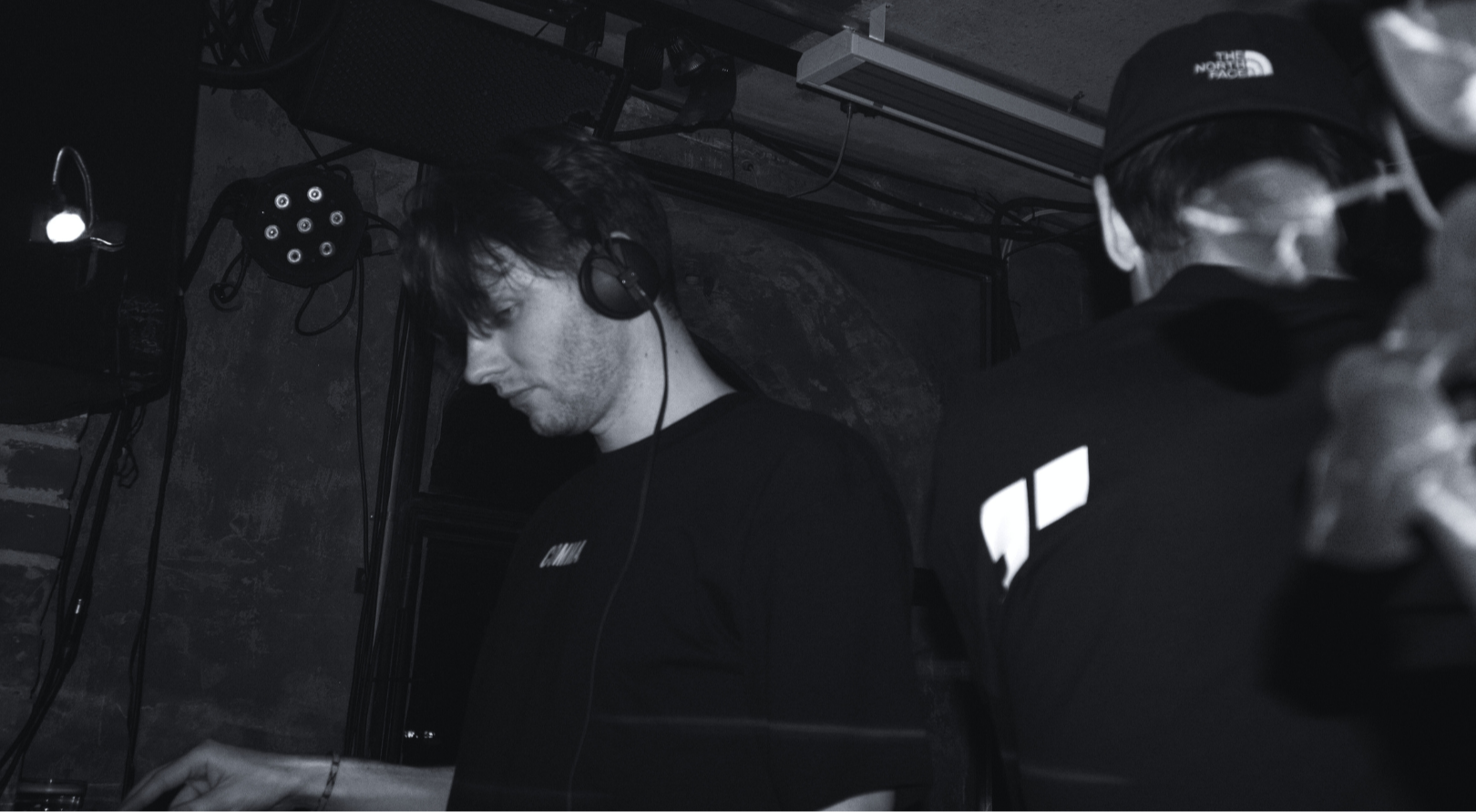 Hovland and Marensius playing a b2b set at the KREAM afterparty at Smelteverket.